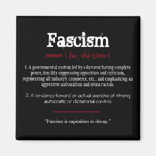 Aimant Définition du fascisme Énoncé politique Rouge
