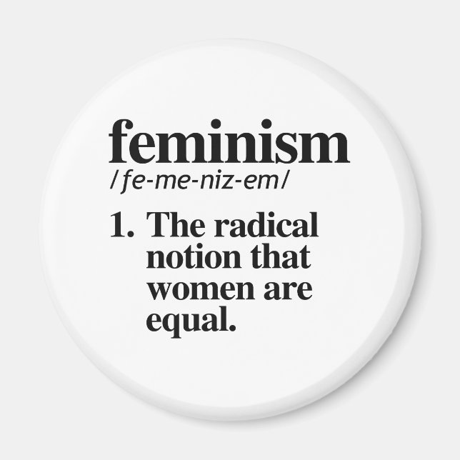Aimant Définition du féminisme (Devant)