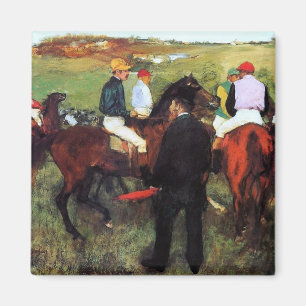 Aimant Degas - Racehorses - Peinture impressionniste