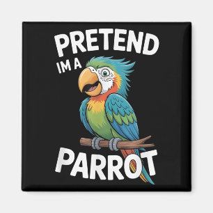 Aimant Déguisement de perroquet