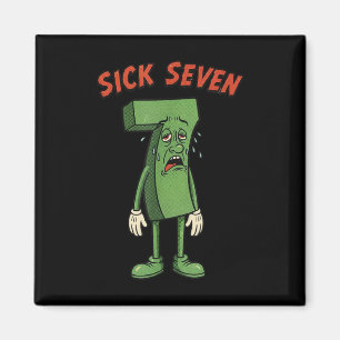 Aimant Déguisement Halloween Sick Seven 67 Mème Drôle Rét