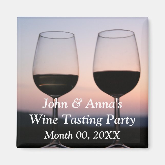 Aimant Dégustation de vin (Devant)