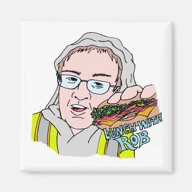 Aimant Déjeuner Avec Rob ! (Devant)