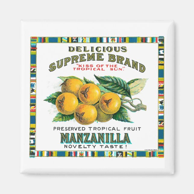 Aimant Délicieuses réserves de manzanilla suprême (Devant)