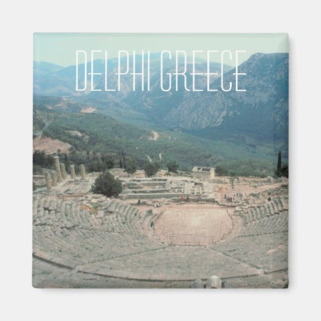 Aimant Delphi Grèce Photo Voyage Souvenir Réfrigérateur M (Devant)