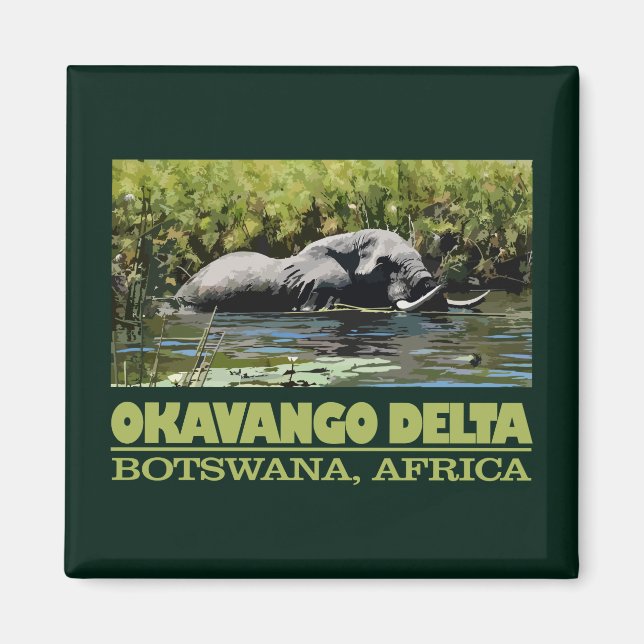 Aimant Delta d'Okavango (Devant)