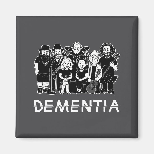 Aimant Dementia New Black  (Devant)