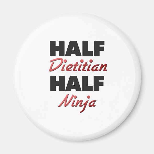Aimant Demi-diététiste moitié Ninja (Devant)