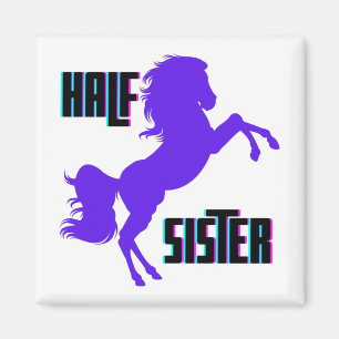 Aimant Demi-Soeur Pony Violet frère