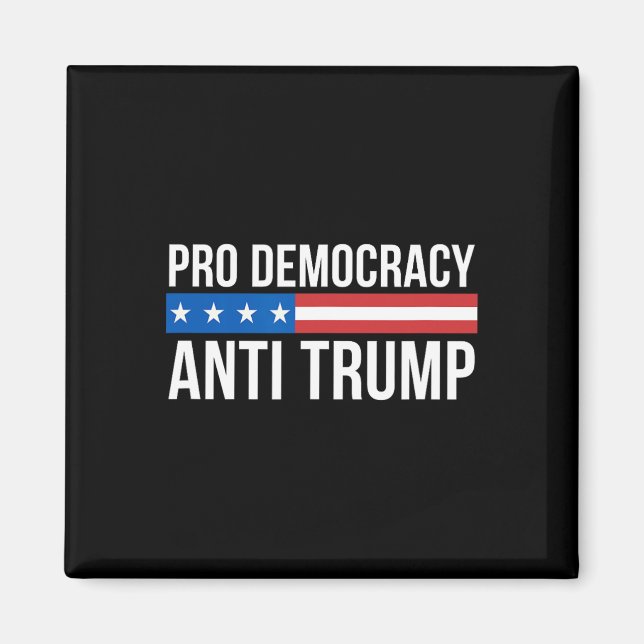 Aimant Démocratie - Anti Trump - (Devant)