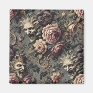 Aimant Démons de la délinquance - Design floral gothique