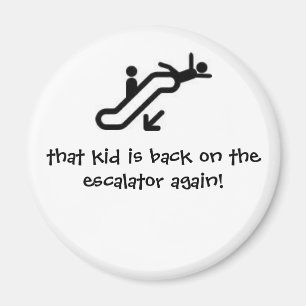 Aimant d'enfant d'escalator