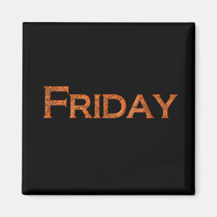 Aimant d'enseignement ou d'aide mémoire du vendred