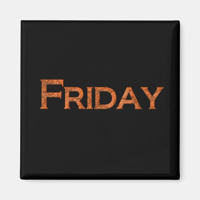 Aimant d'enseignement ou d'aide mémoire du vendred (Devant)