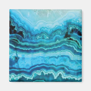 Aimant Dentelle bleue Gemstone texture agate