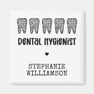Aimant Dentis hygiénistes dentaires personnalisés Emprein