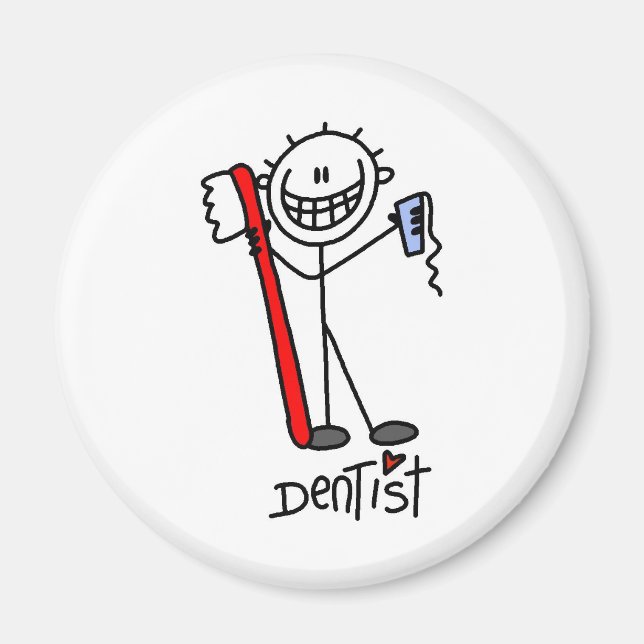 Aimant Dentiste de la figure de bâton (Devant)