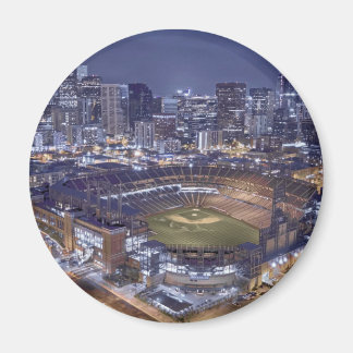 Aimant Denver City Skyline et Coors Field la nuit