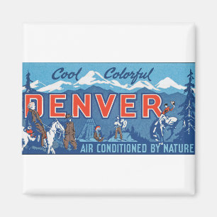Aimant Denver coloré frais