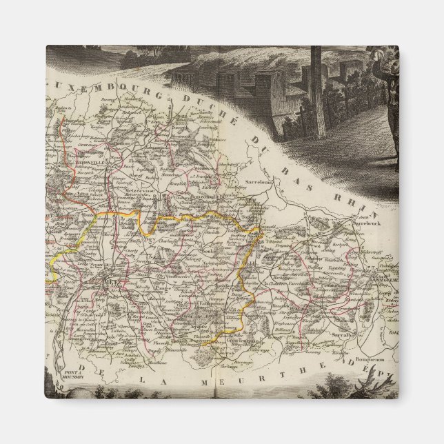 Aimant Département de la Moselle (Devant)