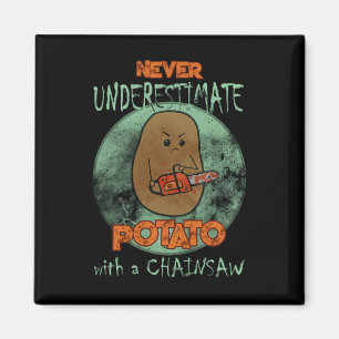 Aimant Déplaisant Angry Potato Chainsaw Horreur Movie Ama