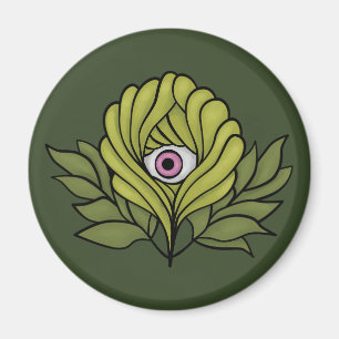 Aimant Déplaisant mignon Plante Printemps vert Imaginaire