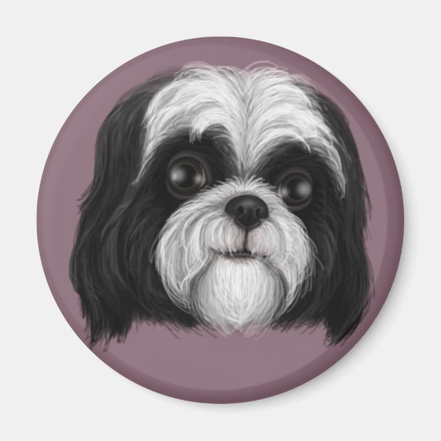 Aimant Derpy Shih Tzu (Devant)