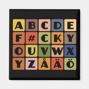 Aimant des Alphabets coquins