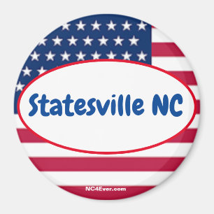 Aimant des lieux patriotiques de Statesville NC