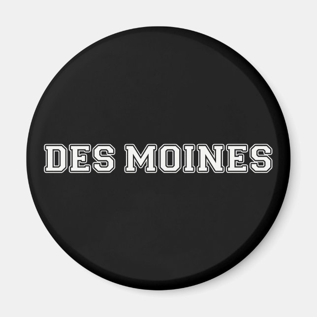 Aimant Des Moines Iowa (Devant)
