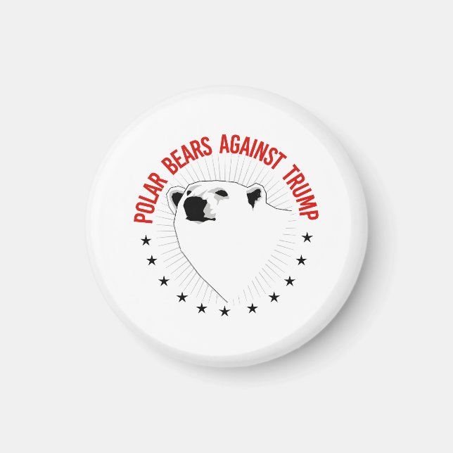 Aimant Des ours polaires contre Trump (Devant)