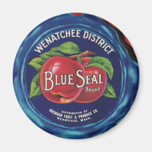 aimant des pommes de phoque bleu