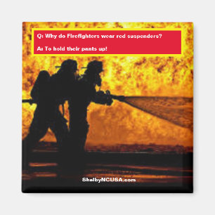 Aimant des pompiers Red Suspenders