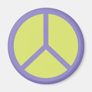 Aimant des signes de paix colorés
