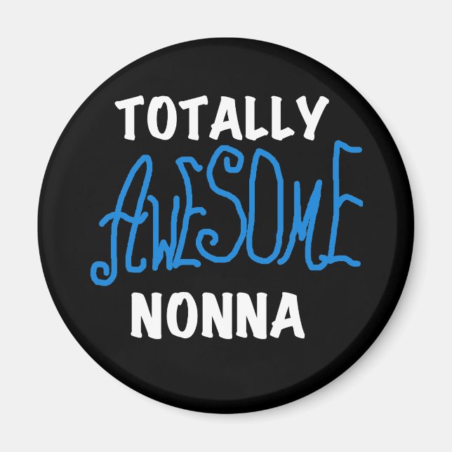 Aimant Des T-shirts et cadeaux Nonna Blue totalement géni (Devant)