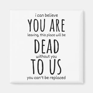 Aimant Des tasses amusantes pour un collègue, vous êtes