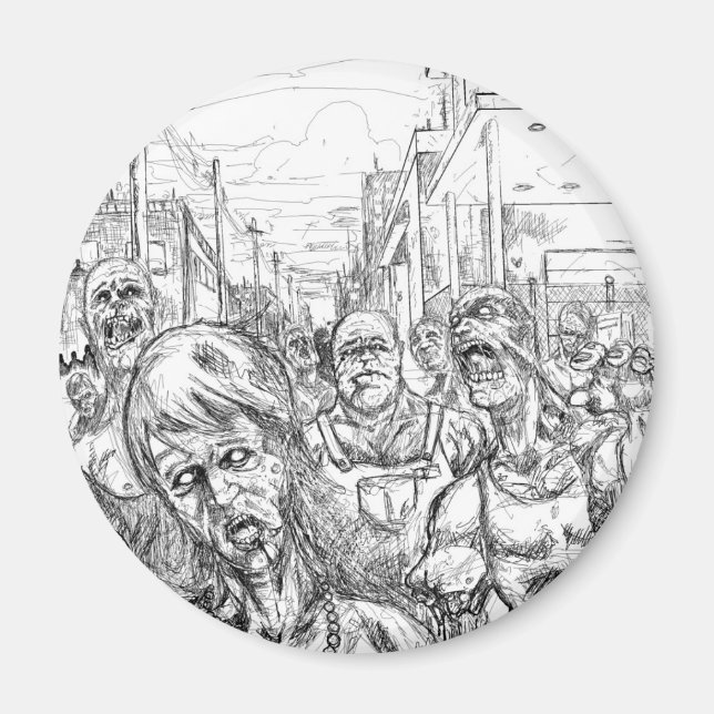 Aimant Des zombies ! (Devant)