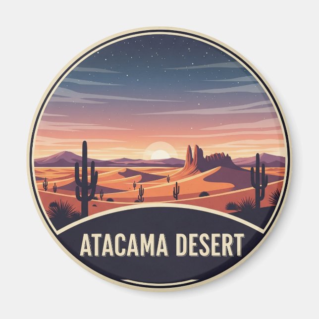 Aimant Désert d'Atacama Chili (Devant)