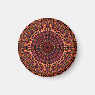 Aimant Design Brown floral Mandala
