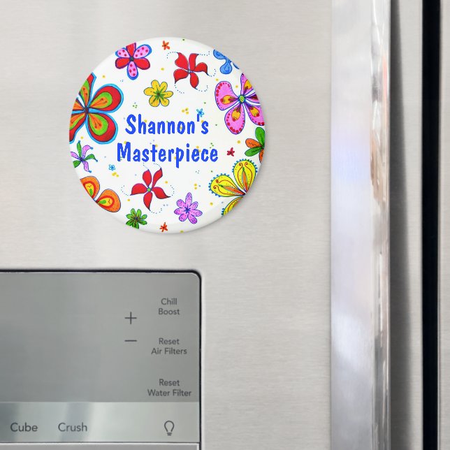 Aimant Design d'art à grandes fleurs (In situ (réfrigérateur))