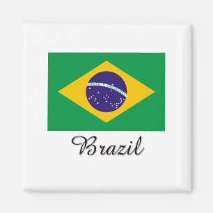 Aimant Design de Brazil Flag