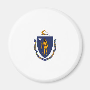 Aimant Design du drapeau d'État du Massachusetts
