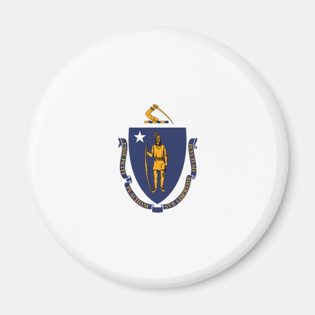 Aimant Design du drapeau d'État du Massachusetts (Devant)