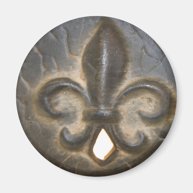 Aimant Design Fleur De Lis (Devant)
