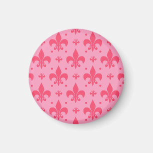 Aimant Design Motif rose Fleur de lis