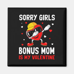 Aimant Désolé Filles Bonus Maman Est Mon Coeur Valentin D