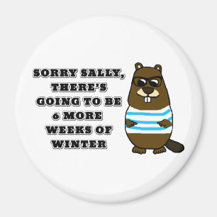 Aimant Désolé Sally, 6 semaines supplémentaires d'hiver