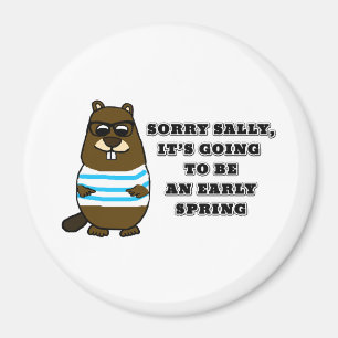 Aimant Désolé Sally, début printemps