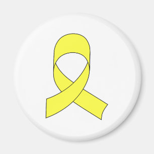 Aimant Dessin à ruban jaune