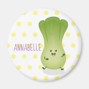 Aimant dessin animé mignon de bok choy